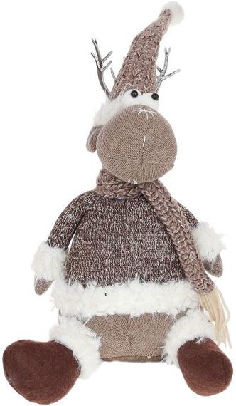 М'яка іграшка «Олень у бежевому» 22х15х35см