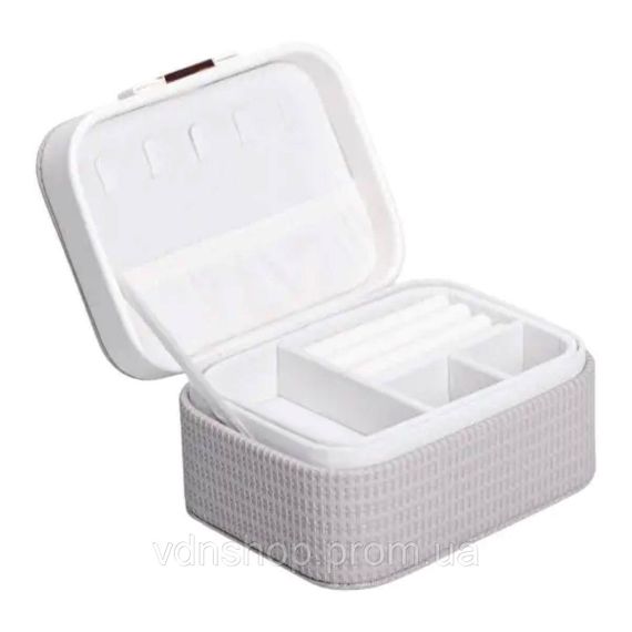 Скринька для прикрас з еко шкіри 15.5×11.5×8.5 ​​органайзер для ювелірних виробів HP-5-37BE | Зображення 1