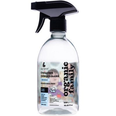 Спрей для чистки кухни Purenn Organic Family Fragrance Free Натуральный универсальный очиститель