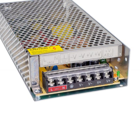 Блок питания светодиодный 8,3A DR-200W IP20 AC 170-264V DC 24V 8,3A | Зображення 3