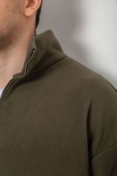Спортивный костюм мужской на флисе, цвет хаки, 238R58620 | Зображення 4