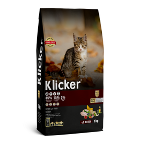 Сухий корм Klicker Холістик беззерновий для кошенят з Куркою 1кг.