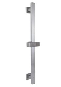 Душова стійка Lidz Niagara 321 з тримачем універсальна, Nickel, 660 мм, прямокутна LDNIA321NKS46113