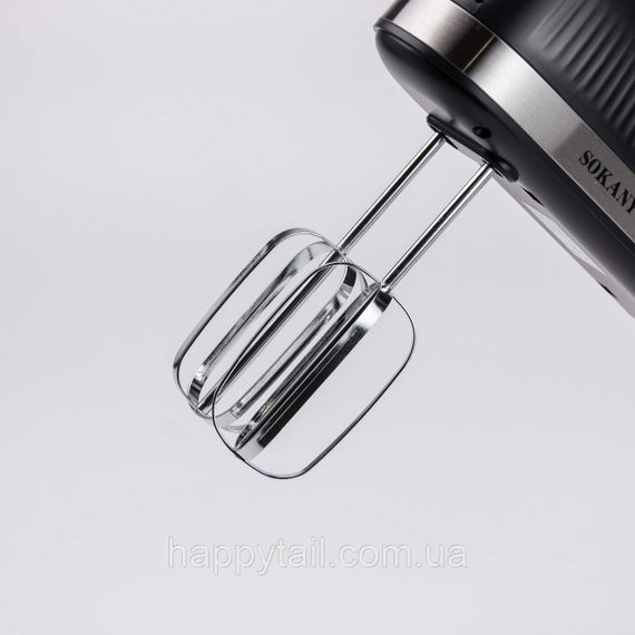 Миксер ручной с 2 насадками Sokany SK-6632 300 Вт черный | Зображення 4