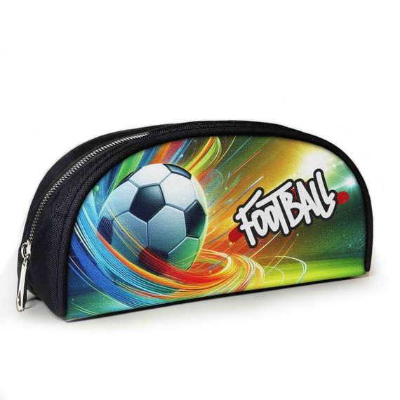 Пенал школьный для футболиста с принтом Футбольный мяч 23х10х8 см детский для мальчика (3956)