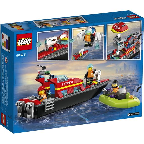 Конструктор LEGO City Човен пожежної бригади 144 деталі (60373) | Зображення 7