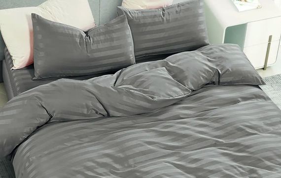 Постільна білизна євро Versailles Страйп VS-BM2.5-305 200х230 см капучіно