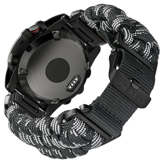 Ремешок для часов Hemsut HGA145 Rugged Paracord Camo Grey Garmin 22mm