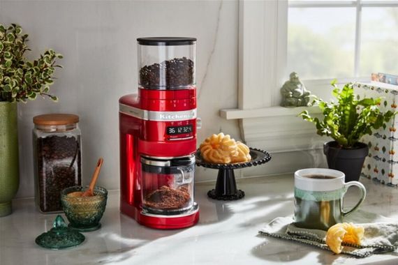 Кофемолка KitchenAid Artisan 5KСG8433EСA 150 Вт красная | Зображення 6