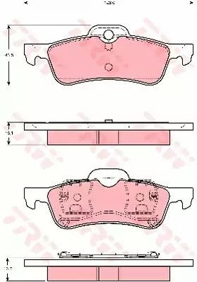 Гальмівні колодки дискові MINI Mini Cooper/Mini One, TRW (GDB1477)