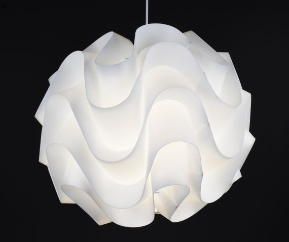 Люстра підвісна на 1 лампочку 27628 Білий 55-200х50х50 см. | Зображення 2