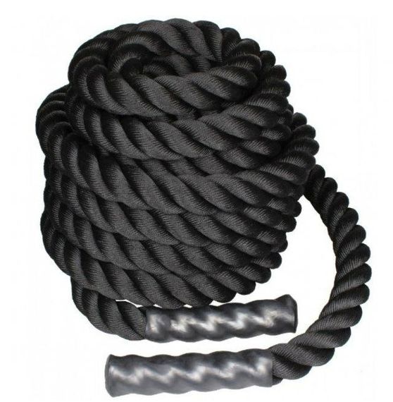 Канат LiveUP BATTLE ROPE BLACK чорний Уні 1.5 X 9 м LS3676-9