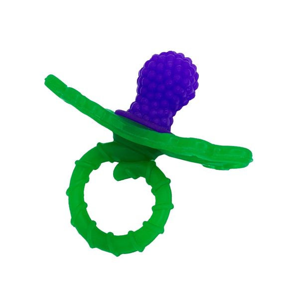 Пустышка-прорезыватель "Ягодка" MGZ-0419(Purple) текстурная | Зображення 1