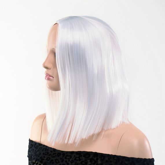 Перука боб каре Fetish Hair білий, 30 см Sex Aura | Зображення 1