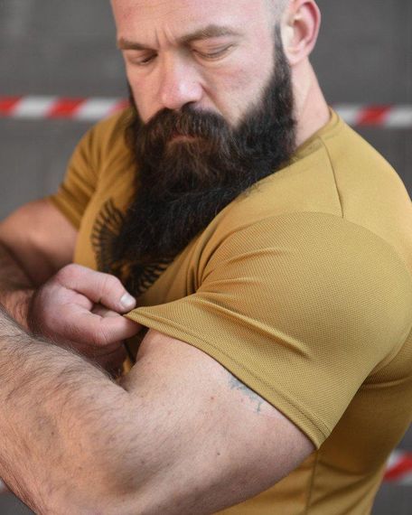 Тактична вологовідвідна футболка SABUR дшв кайот ВТ6734 | Зображення 4