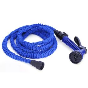 Шланг для поливу GRUNHELM Magic Hose 3/4 (7,5-22,5 м, 2 насадки, адаптер, пістолет 7 ф-цій)