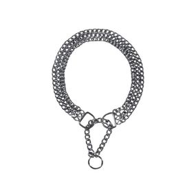 Нашийник-зашморг Trixie для собак потрійний хромований розмір XL 65 см/2,5 мм