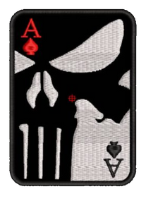 Шеврон Карта Піковий Туз