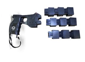 Самый Мощнейший Парализатор (шокер) Стреляющий электрошокер Taser Stage Eagle USA + лазер Топ Продаж + 9 Картриджа