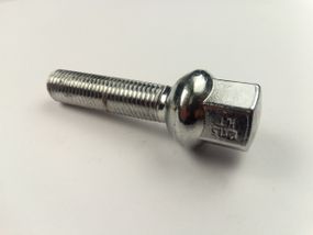 Болт колісний М12х45х1,50 хром/сфера/ключ 17