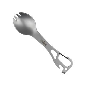 Ловилка Tribe Multi Spork сталева, туристична ложка-виделка трайб з карабіном та відкривачкою для походу
