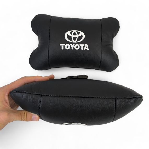 Подушки на подголовник в машину Toyota, Дорожная подушка в автомобиль, Автоподушки RS-889 с логотипом | Зображення 2