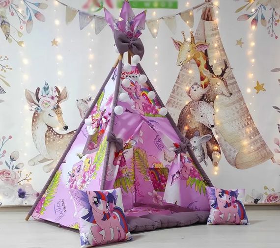 Дитячий вігвам намет будиночок для дівчаток БОН БОН My little pony 180 см