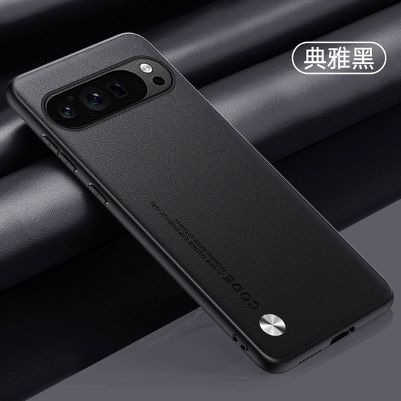 Google Pixel 6 Pro чохол Code Leather чорний