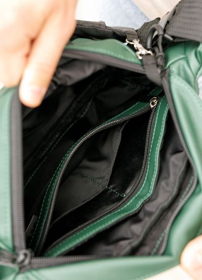 Большая мужская сумка бананка Sambag DynamicDart зеленая 38 × 21 × 7 см (80411007m) | Зображення 7