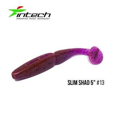 Силиконовая приманка, Съедобный силикон Intech Интеч Slim Shad 5" 5 шт #13