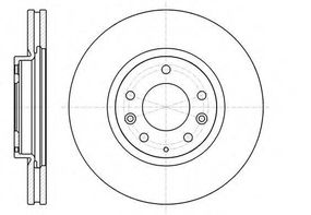 Диск гальмівний MAZDA CX-7 передн., вент. (вир-во REMSA) REMSA 6123610 на MAZDA CX-7 (ER)