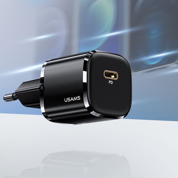 МЗП Usams US-CC124 T36 20W Super Si (1USB-C) Чорний | Зображення 2