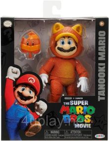 Коллекционная фигурка Тануки Марио 13см Братья Супер Марио в кино Оригинал The Super Mario Bros Movie Tanooki