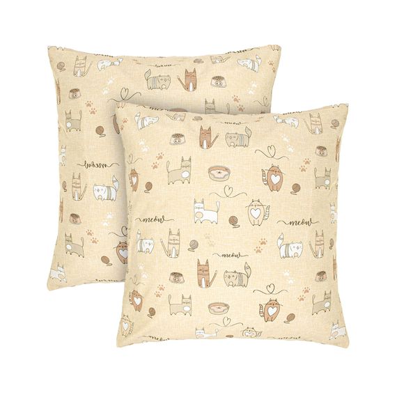 Набір наволочок Home Line 64716 Україна 70x70  Бавовна Рожевий, Помаранчевий