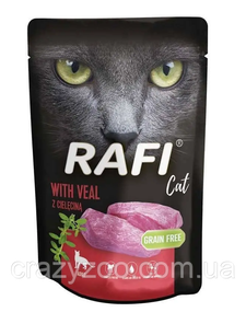 Вологий корм для котів Dolina Noteci Rafi with Veal з телятиною 100 г