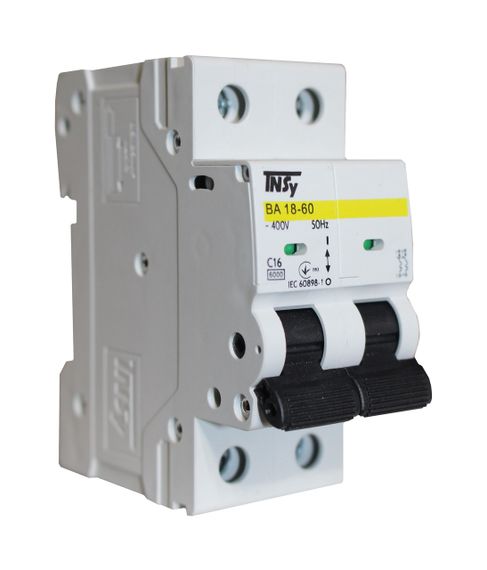 Автоматичний вимикач ВА18-60 2Р 16А 6кА х-ка C Ny95504733