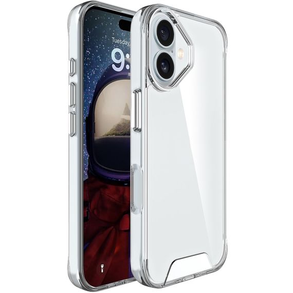 Чохол TPU Space Case transparent для Apple iPhone 17 (6.3") Прозорий
