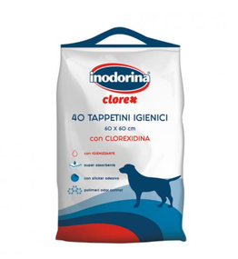 Пелюшки з хлоргексидином Inodorina Clorex 60х90 см 40 шт