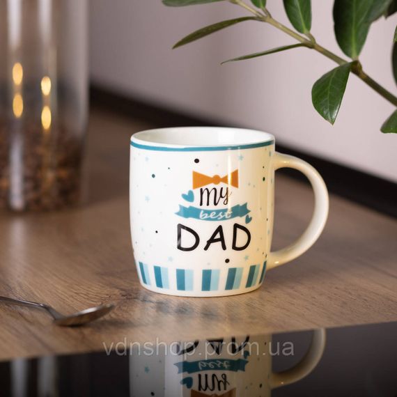 Чашка порцелянова з написами 450 (мл) My best dad RX-N240278MD | Зображення 3