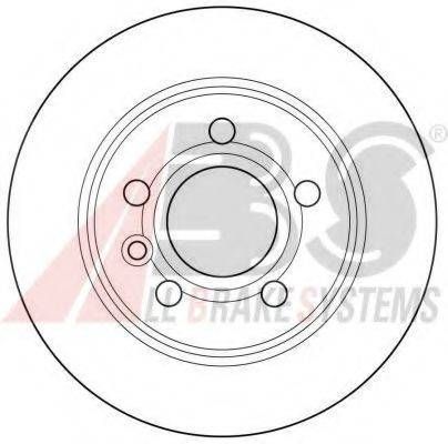 Диск гальмівний FORD, SEAT, VW, задн. (вир-во ABS) A.B.S. 16298 на VW SHARAN (7M8, 7M9, 7M6)