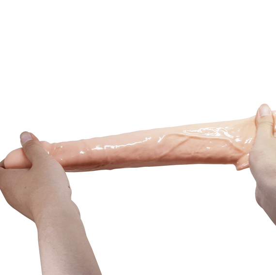 Подовжуюча насадка на член - Pretty Love Extension Penis Sleeve Flesh, 26 см | Зображення 7