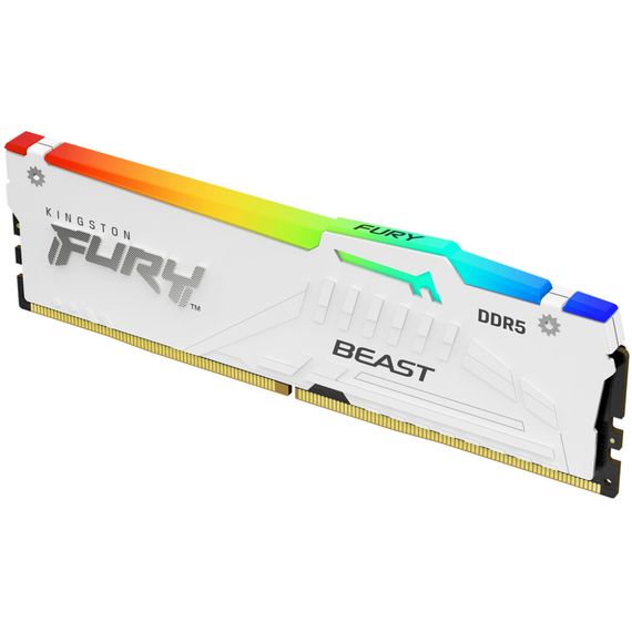 Модуль пам'яті для комп'ютера DDR5 32GB 6000 MHz Beast AM5 RGB White Kingston Fury (ex.HyperX) (KF560C36BWEA-32) | Зображення 1