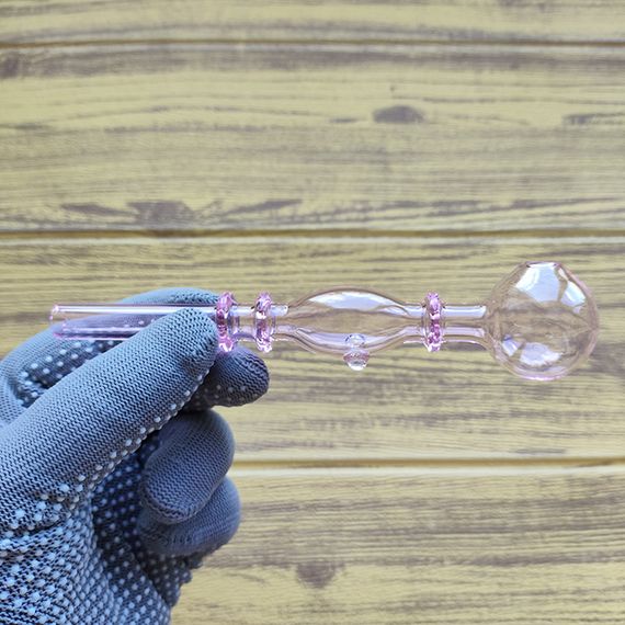 Стеклянная трубка Simple Oil Pink | Зображення 1