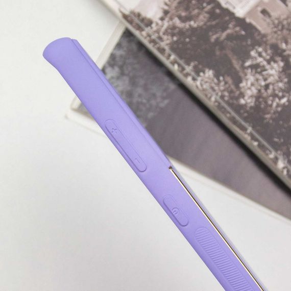 Шкіряний чохол Xshield для Samsung Galaxy S21 Ultra Бузковий / Dasheen | Зображення 3