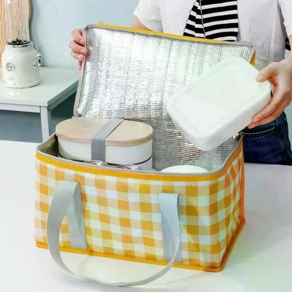 Термосумка для пляжа и пикника 35×20×20 см • Сумка-холодильник для продуктов, напитков, отдыха, дороги и кемпинга | Зображення 5