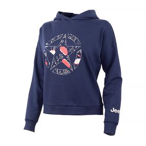Толстовка JEEP HOODED CROPPED SWEATSHIRT STAR Botanical Print