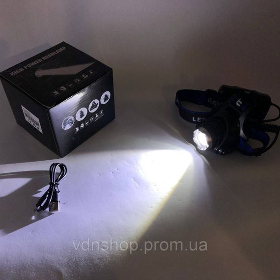 Ліхтарик акумуляторний наголовний, Дуже потужний налобний ліхтар, Налобний світлодіодний ліхтар IA-25 | Зображення 4