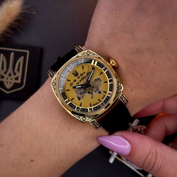 Жіночий годинник Awarder 021 Де би не була Gold-Gold-Black | Зображення 9