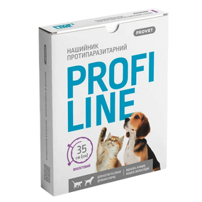 Нашийник для котів і собак ProVet Profiline, фіолетовий 35см