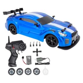 Машинка на радіоуправлінні Nissan GT-R 4WD 1:16, синя – для дрифту та перегонів